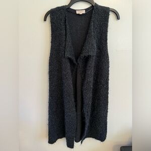 LOFT Long Open Sweater Vest Cardigan - Size Medium